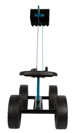 Bagger mit Rädern blau