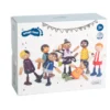 Biegepuppen-Familie mit Baby