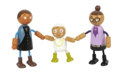Biegepuppen-Familie mit Baby