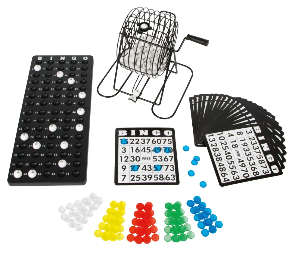 Bingotrommel mit Zubehör