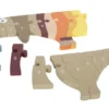 Buchstabenpuzzle Hund