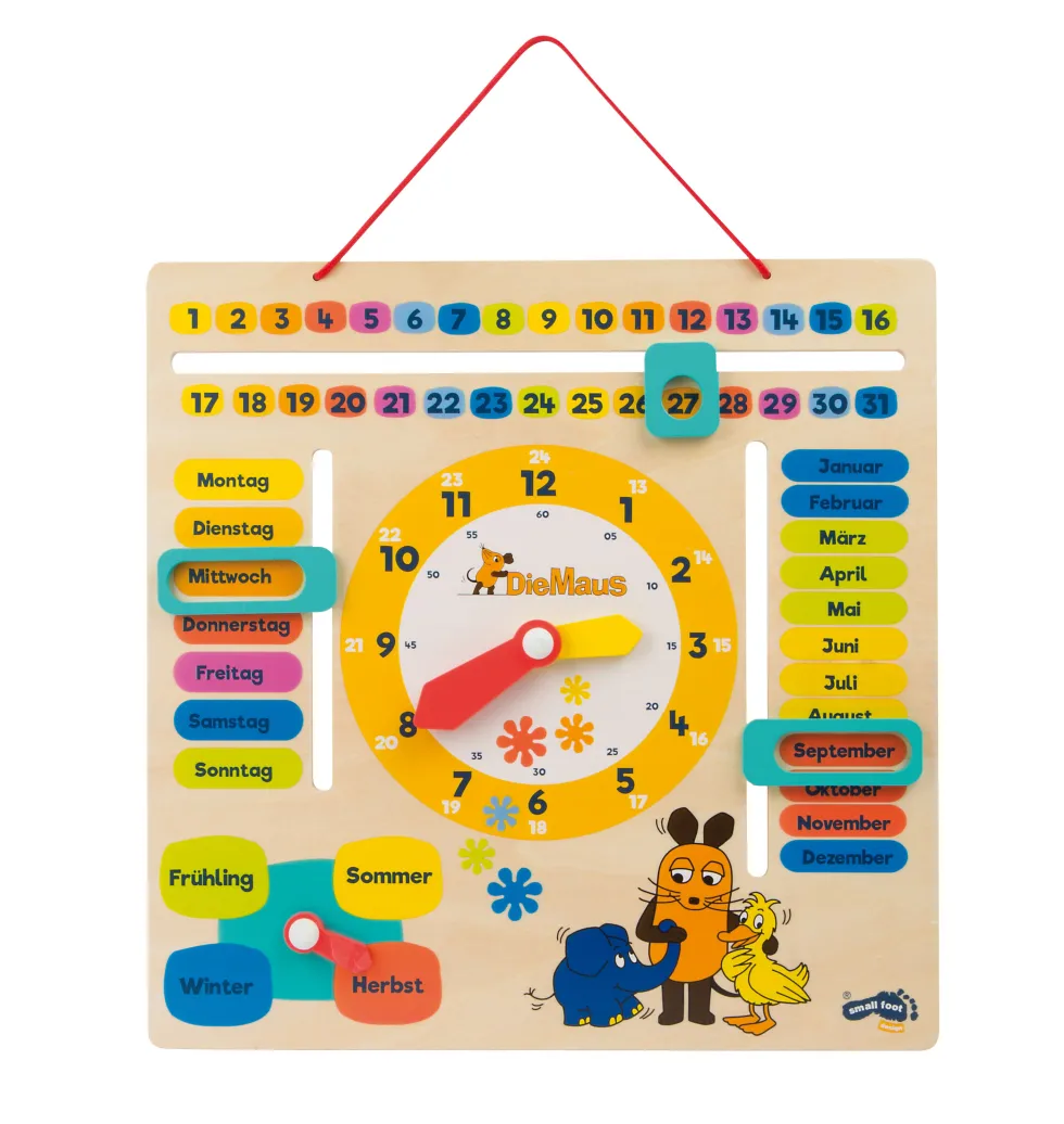 Die Maus Lernuhr mit Kalender