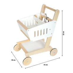 Einkaufswagen aus Holz „fresh“