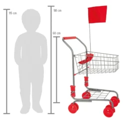 Einkaufswagen silber