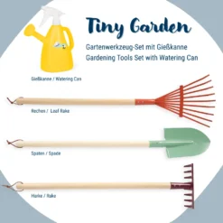 Gartenwerkzeug-Set mit Gießkanne „Tiny Garden“