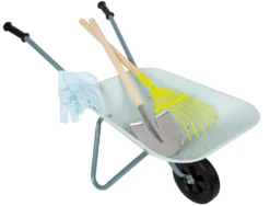 Gartenwerkzeug-Set mit Schubkarre
