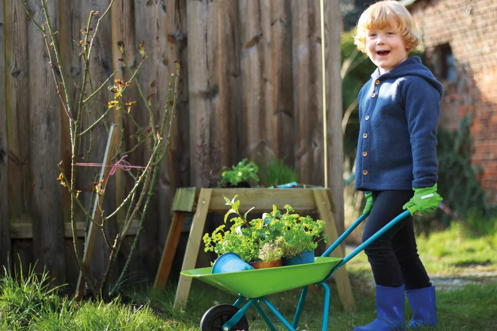 Großes Gartenset mit Schubkarre | defekte Verpackung