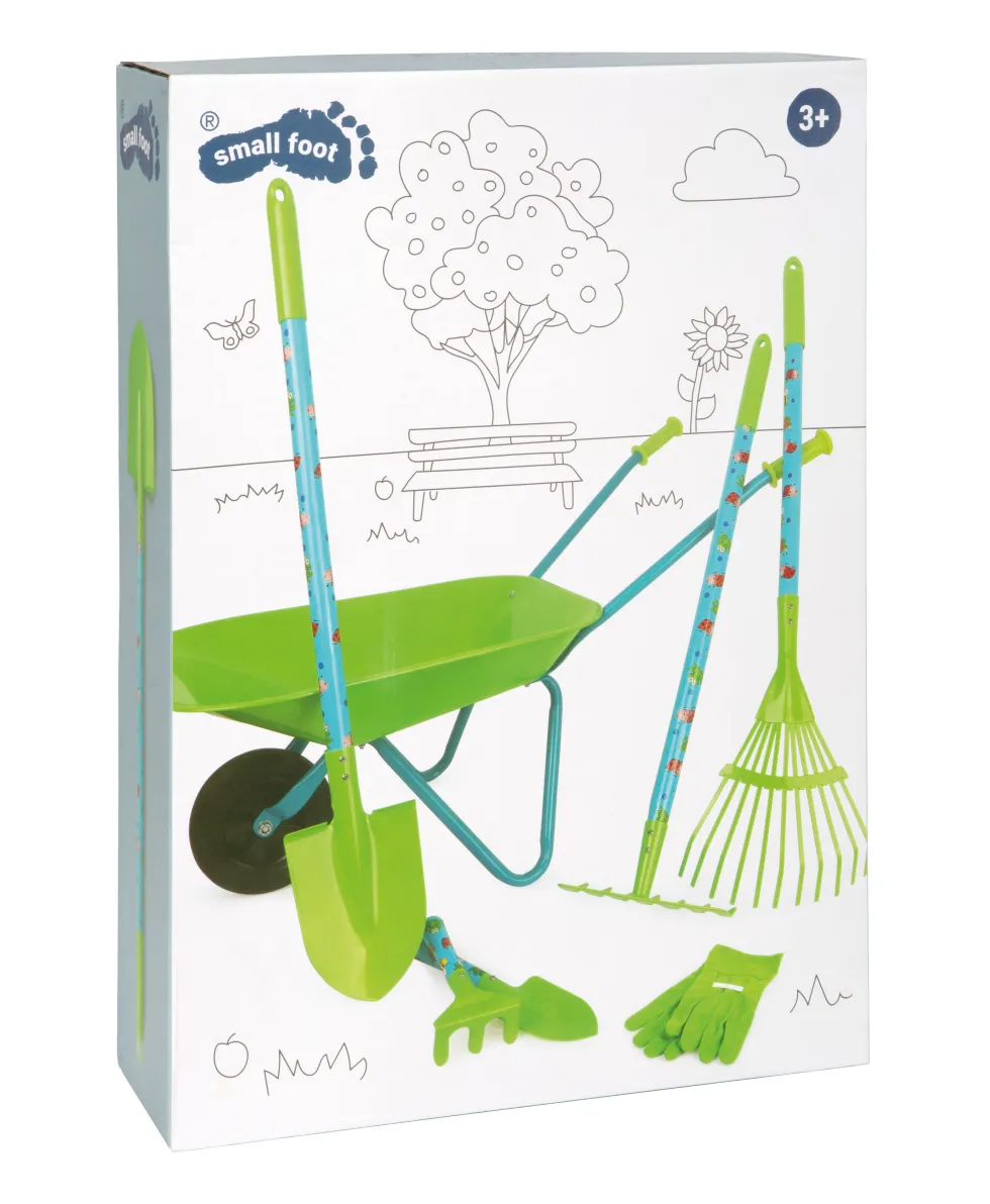 Großes Gartenset mit Schubkarre | defekte Verpackung