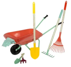 Großes Gartenset mit Schubkarre