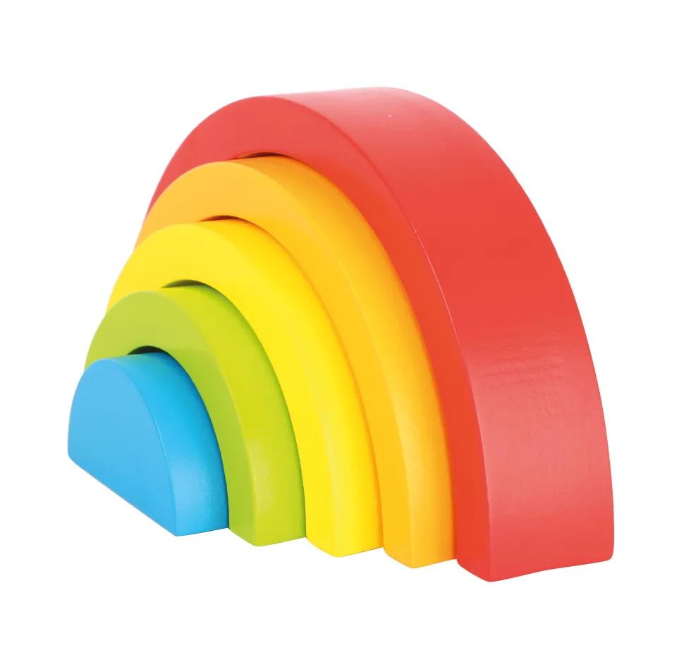 Holzbausteine Regenbogen