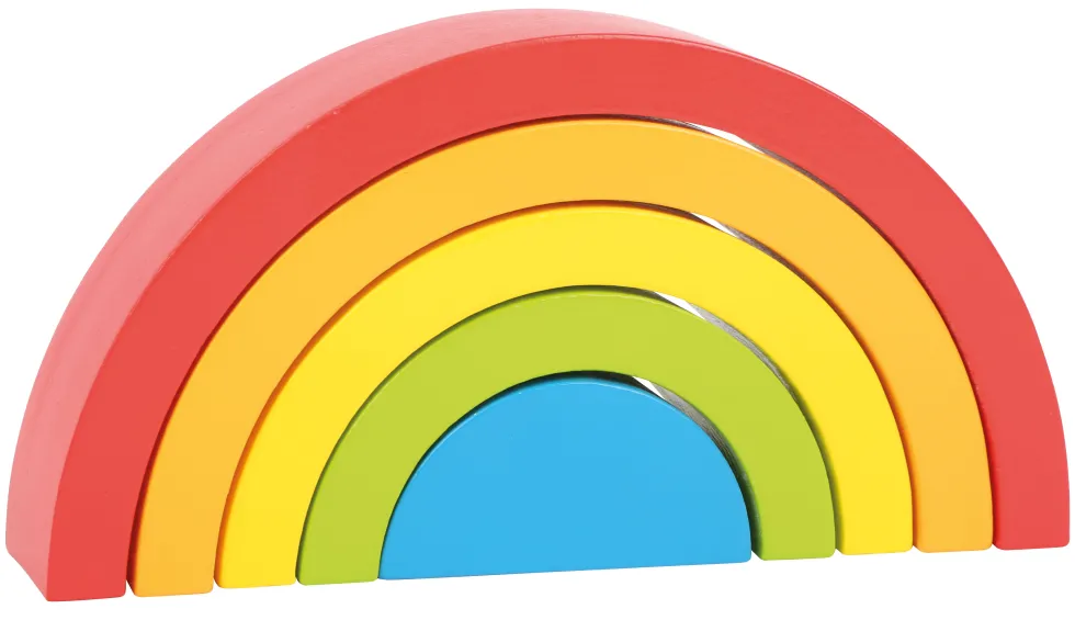Holzbausteine Regenbogen