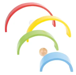 Holzbausteine Regenbogen XL