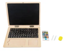 Holz-Laptop mit Magnet-Tafel