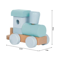 Holzzug blau