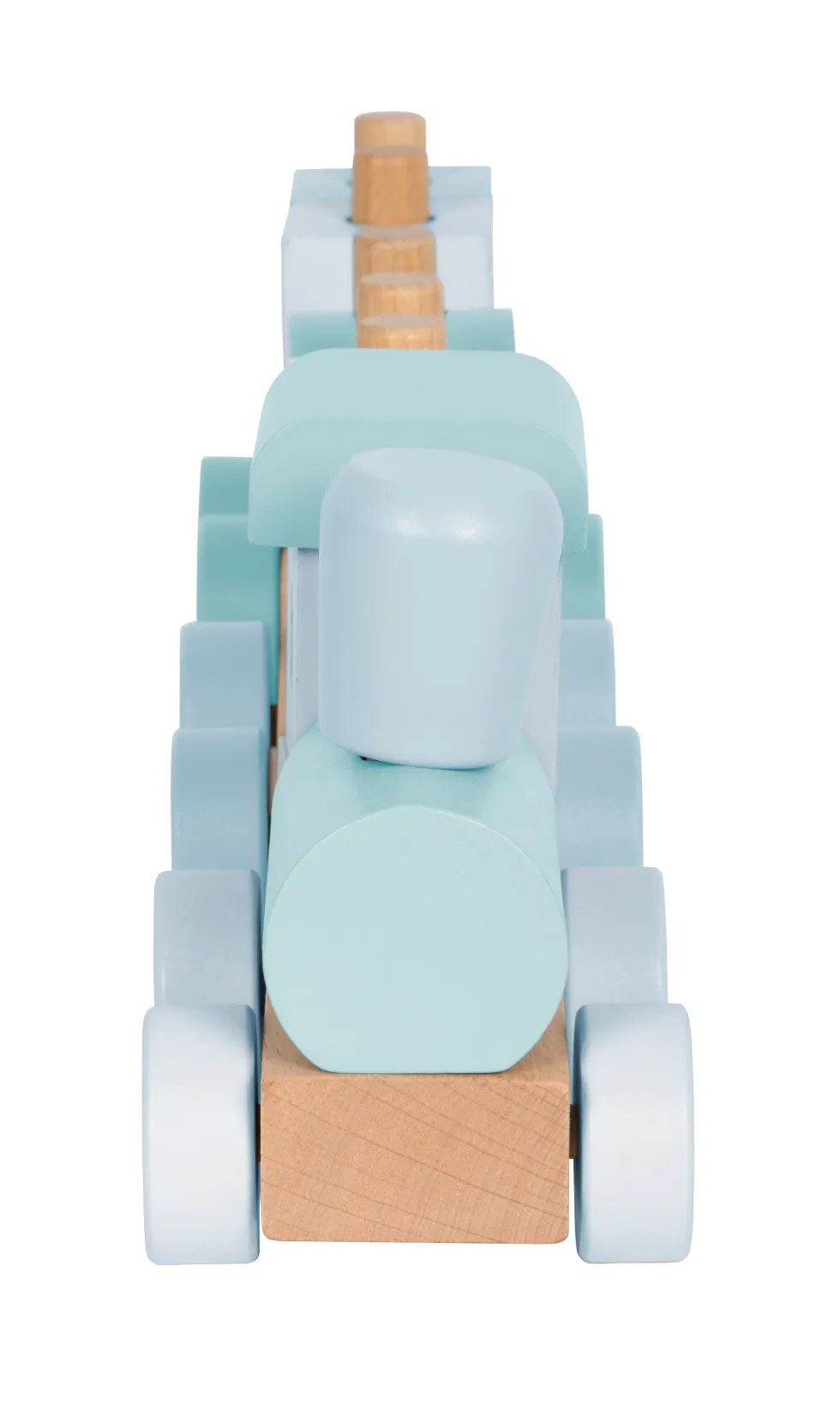 Holzzug blau