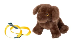 Hund mit Tasche und Pflege-Set