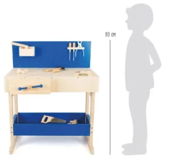Kinderwerkbank Blau mit Zubehör