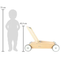 Lauflernwagen Schiefergrau