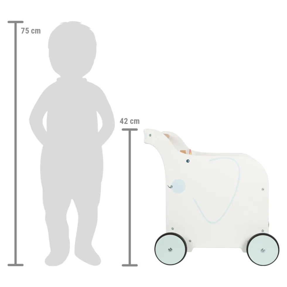 Lauflernwagen Spielzeugbox Elefant