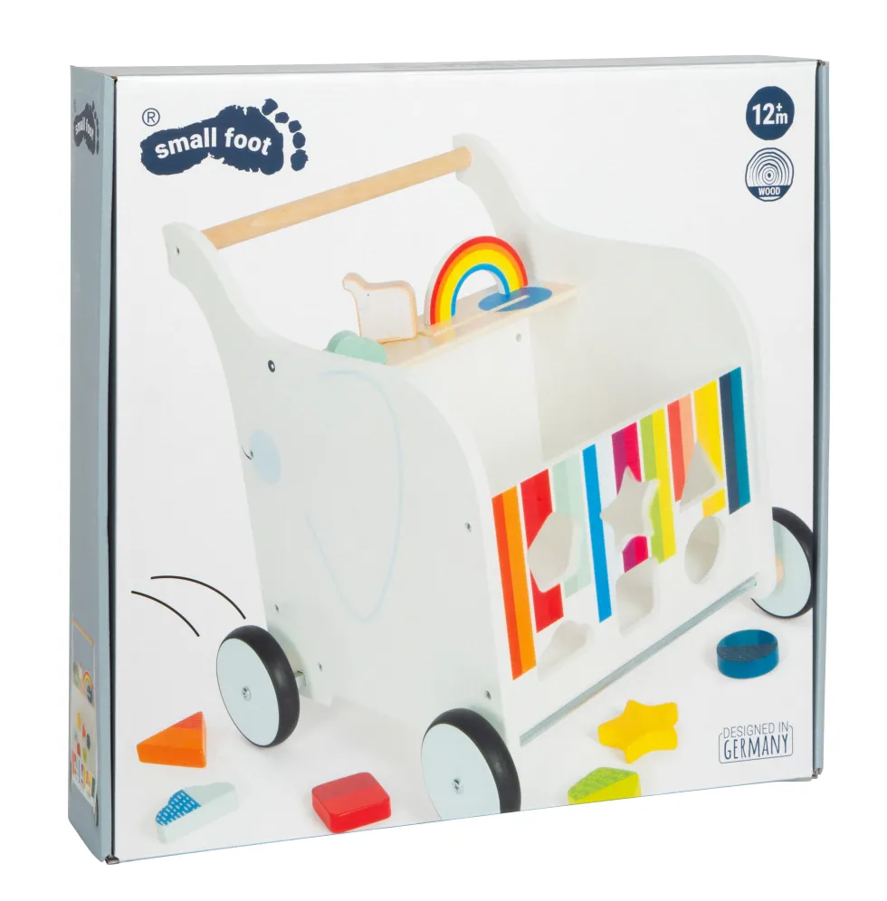 Lauflernwagen Spielzeugbox Elefant