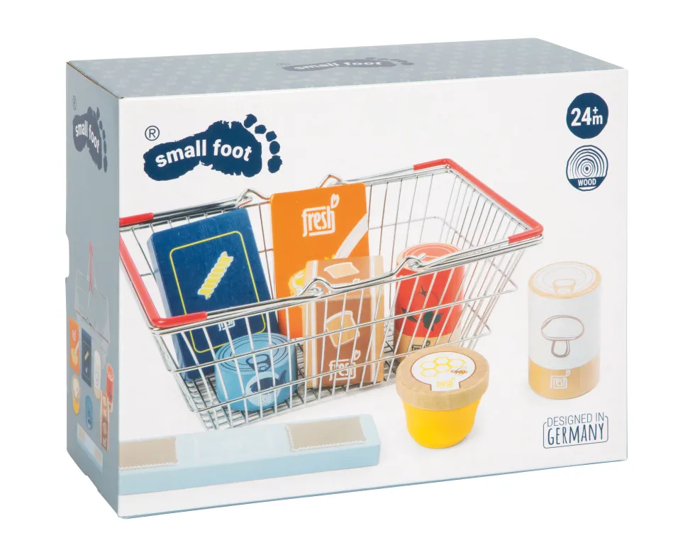 Lebensmittel-Set im Einkaufskorb „fresh“