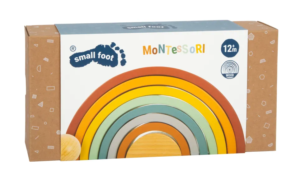 Montessori Holzbausteine Regenbogen