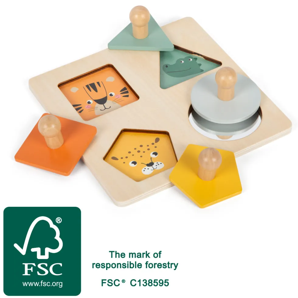 Montessori Setzpuzzle Formen und Motive