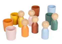 Montessori Sortierbecher mit Figuren