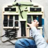 Motorikbrett Verschlüsse und Befestigung