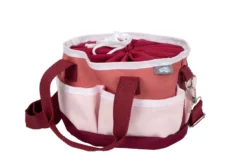 Pferdepflegeset mit Tasche rot