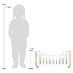 Puppenbett zum Wiegen „Little Button”