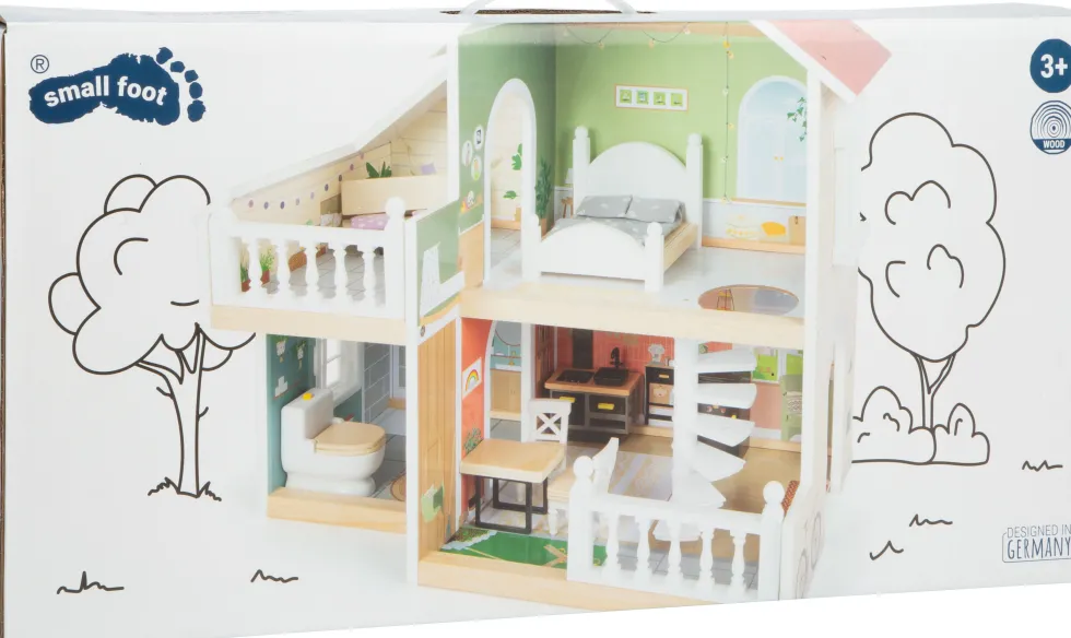 Puppenhaus mit Dachterrasse