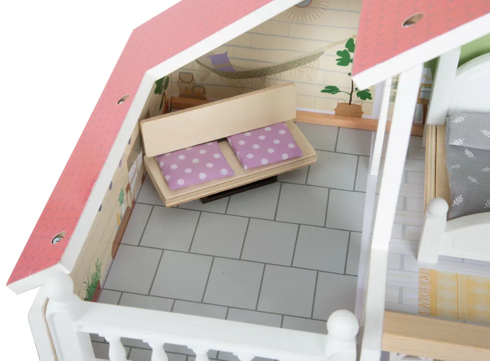 Puppenhaus mit Dachterrasse