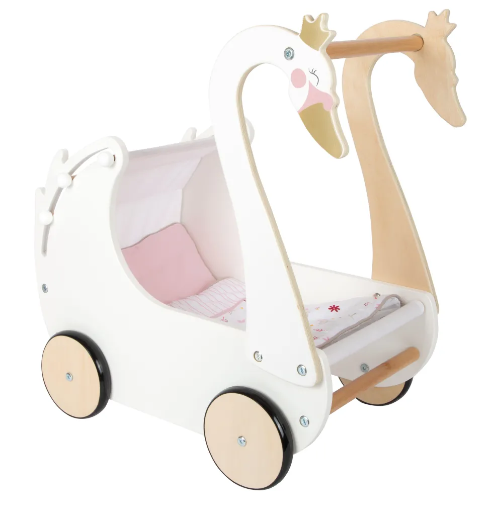 Puppenwagen Schwan