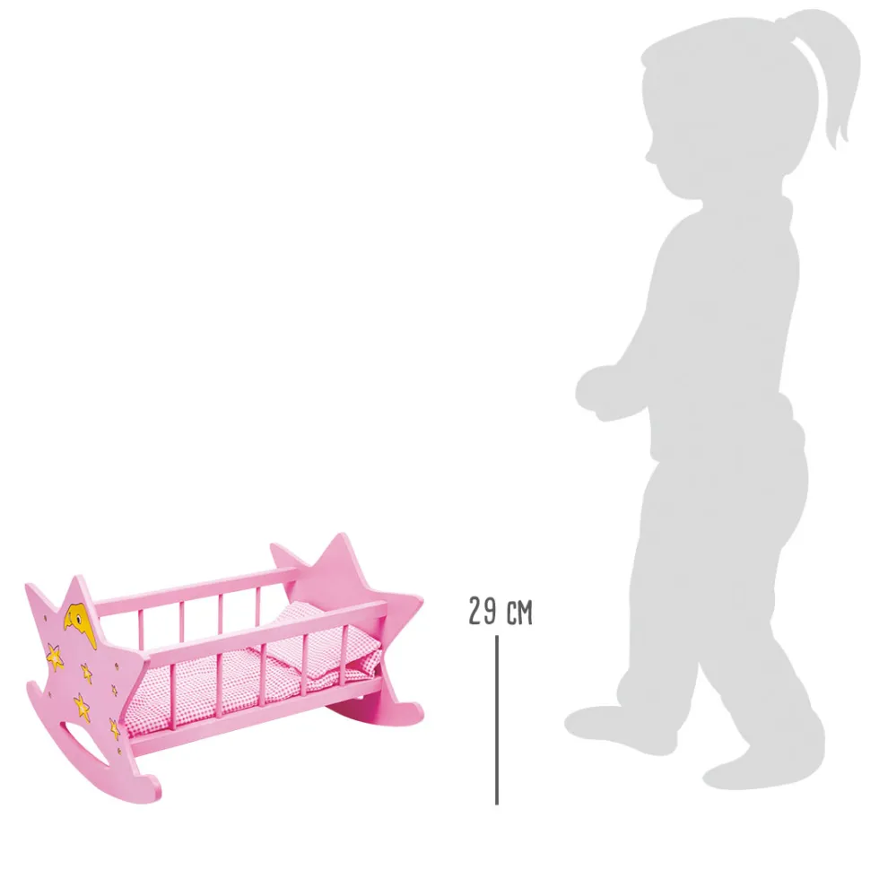 Puppenwiege Stern