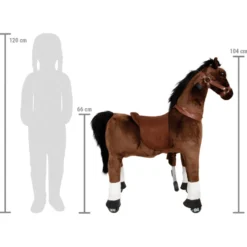 Reitpferd auf Rollen