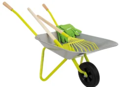 Schubkarre mit Gartenwerkzeug
