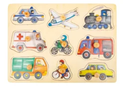 Setzpuzzle Fahrzeuge der Stadt