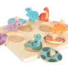 Setzpuzzle und Memo „Dino“