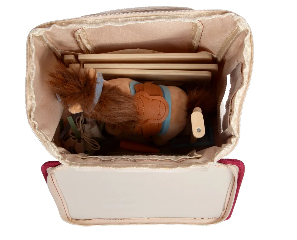 Spielset Pferd mit Stall und Zubehör in der Tasche | defekte Verpackung