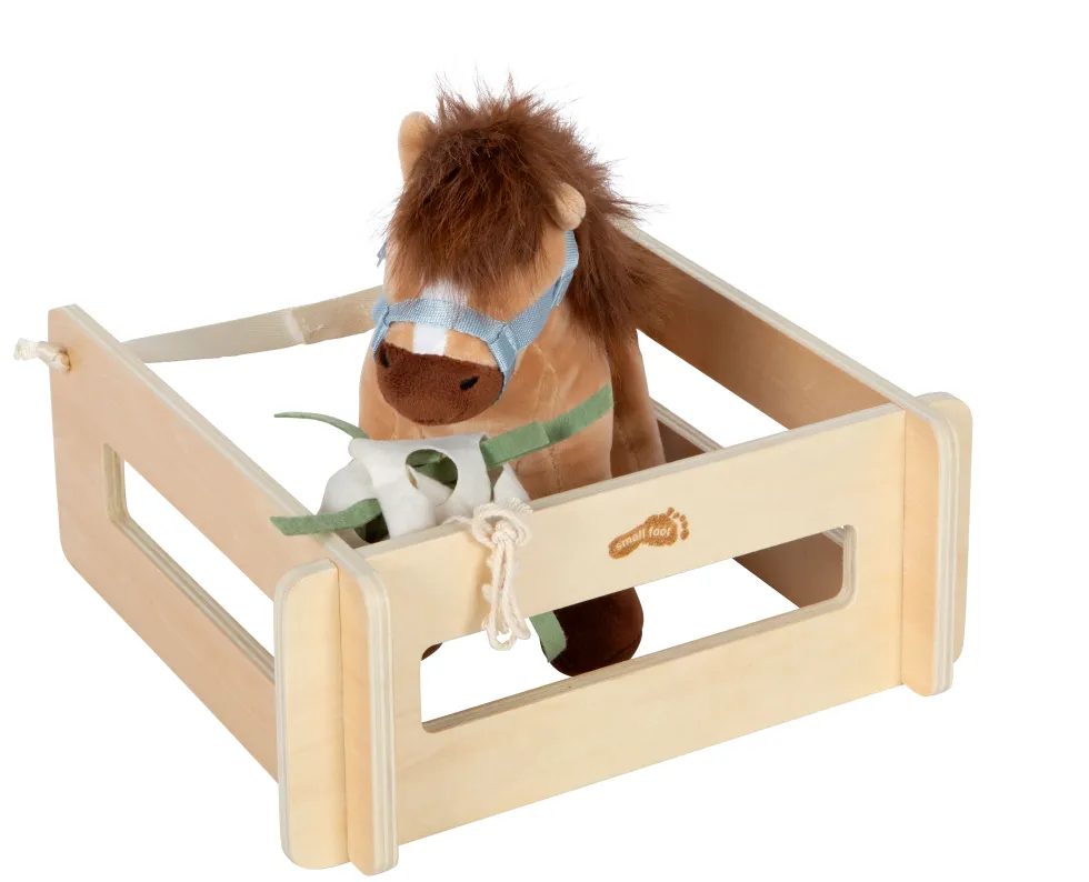 Spielset Pferd mit Stall und Zubehör in der Tasche | defekte Verpackung