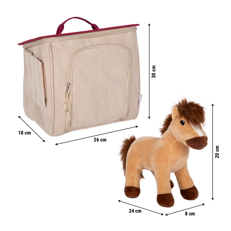 Spielset Pferd mit Stall und Zubehör in der Tasche | defekte Verpackung