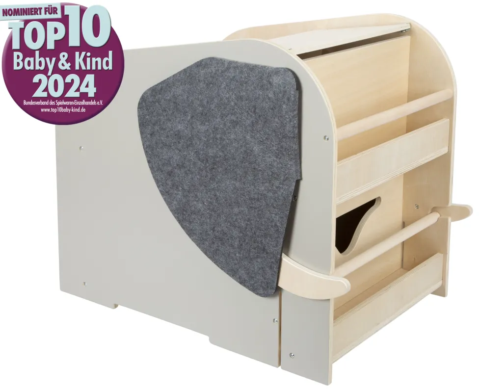 Spielzeugbox mit Sitz und Rollen Elefant „Wildlife“