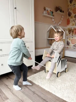 Spielzeugkiste mit Rollen Zebra „Wildlife“