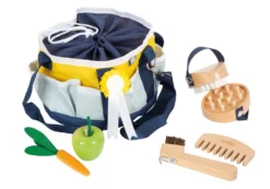 Spielzeug Pferdepflege-Set mit Tasche