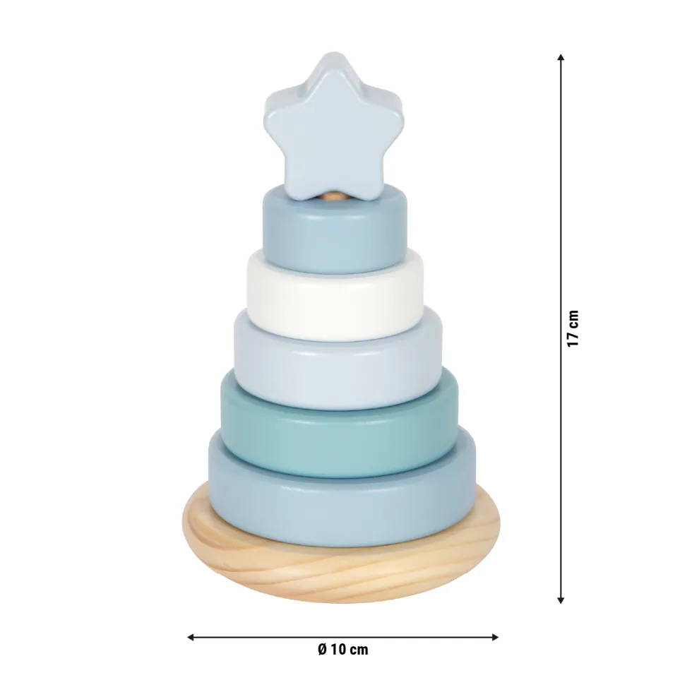 Stapelturm blau