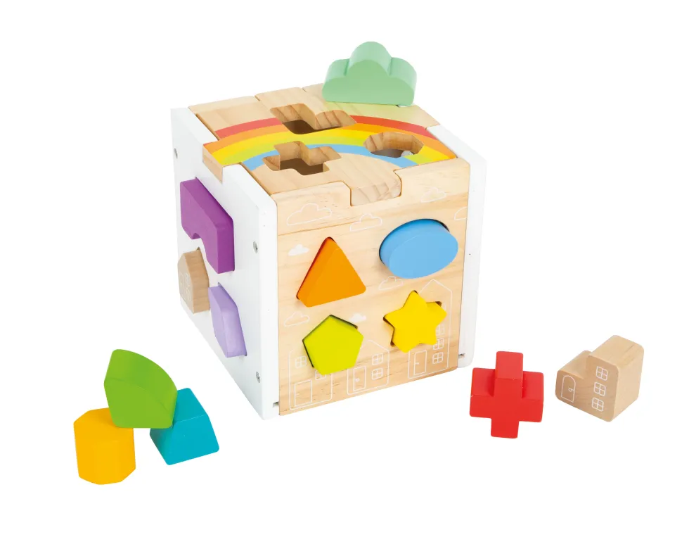 Steckwürfel Regenbogen