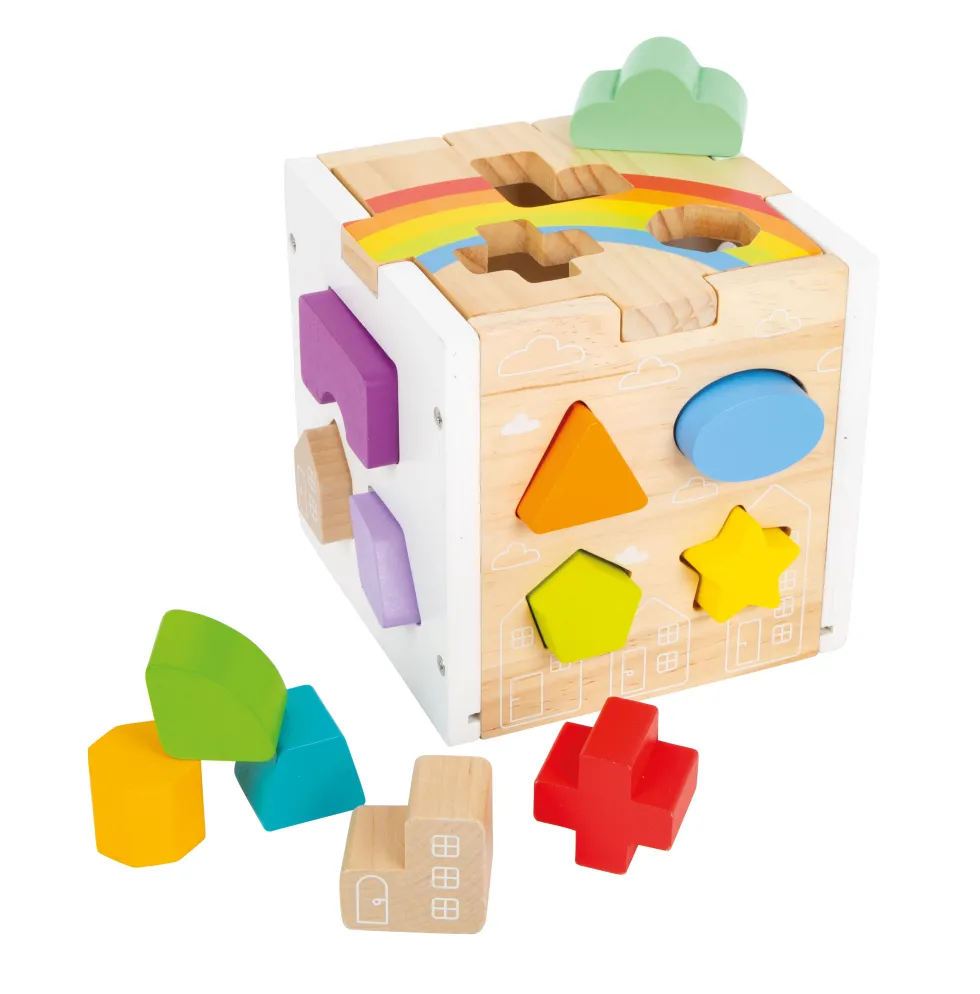 Steckwürfel Regenbogen