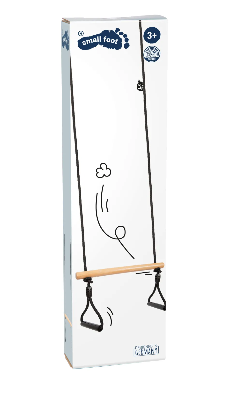Trapezschaukel mit Turnringen „Black Line“