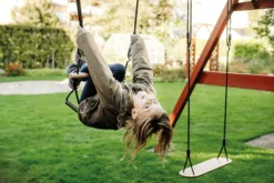 Trapezschaukel mit Turnringen „Black Line“